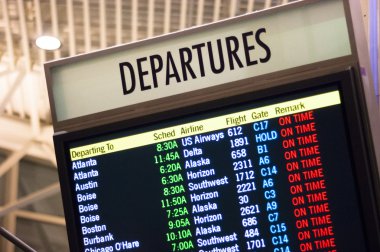 büyük ışıklı bilgi işareti kalkış kez yerel havaalanı ulaşım merkezi