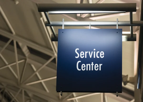 Kundenservice Center Zeichen Marker öffentliche Gebäude Architektur — Stockfoto