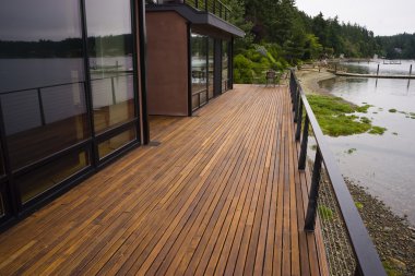 ahşap tahta güverte veranda plaj su çağdaş waterfront Anasayfa