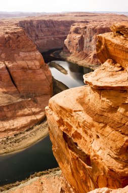 Colorado nehir Güneybatı çöl derin kanyon doğal manzaralı arsa