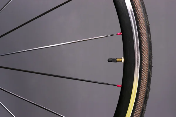 Bicycle Wheel Tire Mounted Bike Gear Spokes Metal Rubber