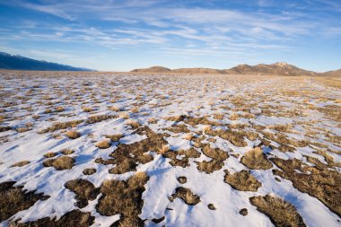 Winter Tundra Desert Landscape Great Basin Area Western USA clipart