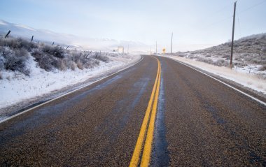 Snake river valley road ahır kar kırsal çiftlik peyzaj düşüyor