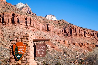 Milli Parklar servis girişi zion national park utah için