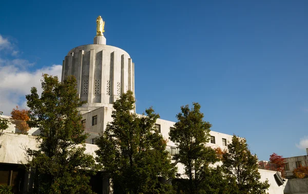 Stát hlavním městě salem oregon vláda kapitálu budovu v centru města — Stock fotografie