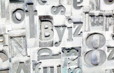 metal türü Matbaa eskimiş tipografi metin harfler yazı kümesi