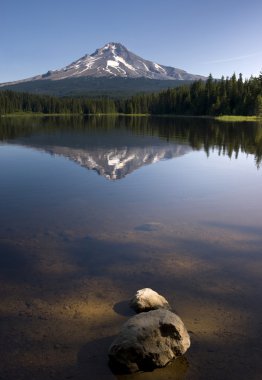 temiz su trillium göl mount hood oregon state sakin