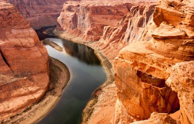 Colorado nehir Güneybatı çöl derin kanyon doğal manzaralı arsa