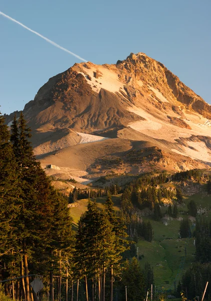 Elevador de cadeira de esqui selvagem ao ar livre Timberline Mt Hood Cascade Mountain — Fotografia de Stock