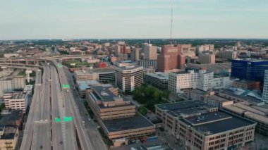 Milwaukee Wisconsin Büyük Gölü Michigan Havacılık Merkezi 4K UHD