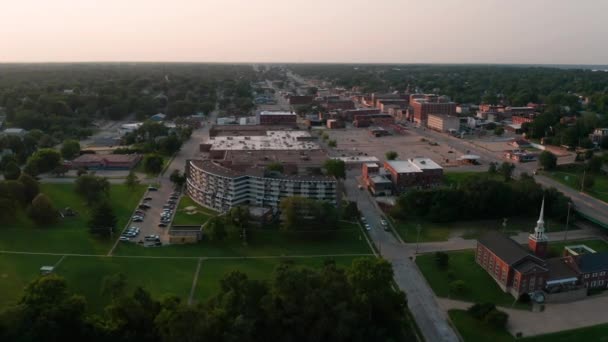 Keokuk Uma Cidade Localizada Estado Americano Iowa Condado Lee — Vídeo de Stock
