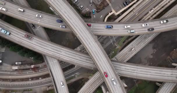 Aerial View City Center Area Portland Oregon Usa — Stock Video