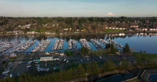 Olympia Budd Inlet Főváros Washington Állam Déli Végén Puget Sound — Stock videók