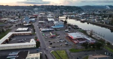 Washington 'daki Sahil Kasabası Grays Harbor County' deki Hoquiam