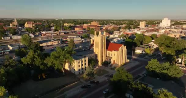 Flygfoto Mellanvästernstaden Evansville Indiana Uhd — Stockvideo