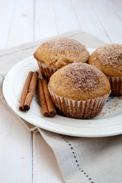 Skořice muffin — Stock fotografie