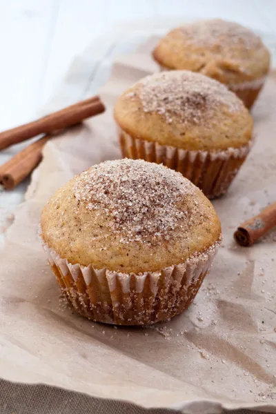 Skořice muffin — Stock fotografie