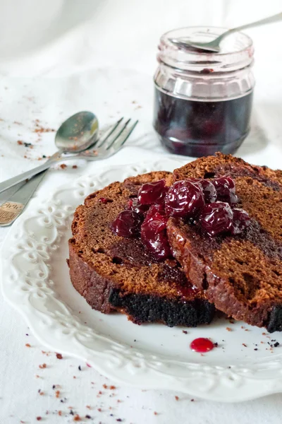 Chocolate pound cake — Stock Photo, Image