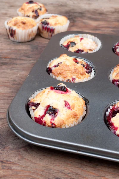 Berry muffins Stock Photo