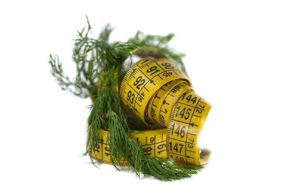 Centimeter and dill — Stock Photo, Image