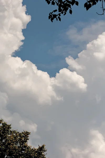 Nuvens brancas em um dia de verão — Fotografia de Stock