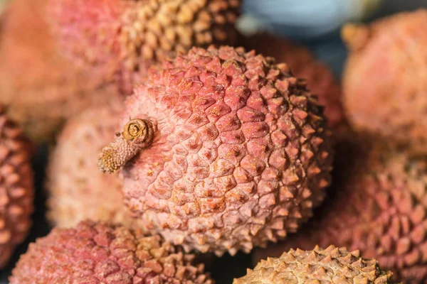 Raal Fresco Lichia Madura Fruta Grande Para Degustação Tipo Saboroso — Fotografia de Stock