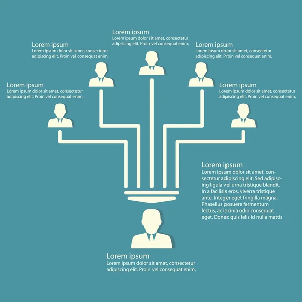 Infografía empresarial — Vector de stock