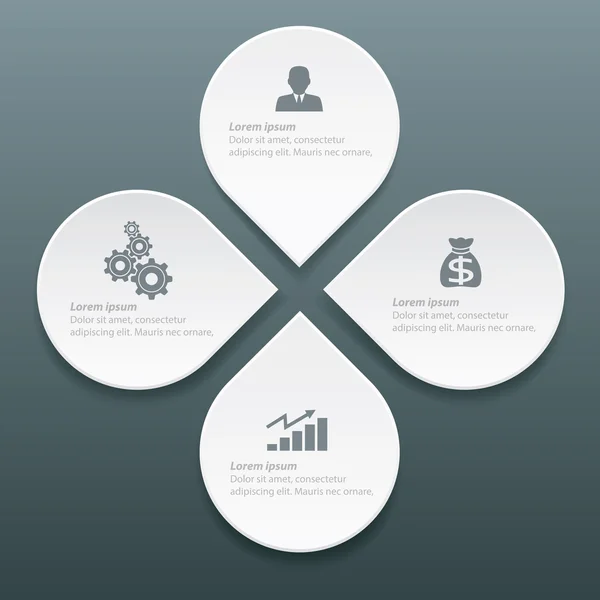 Info graphic label design — Stock Vector