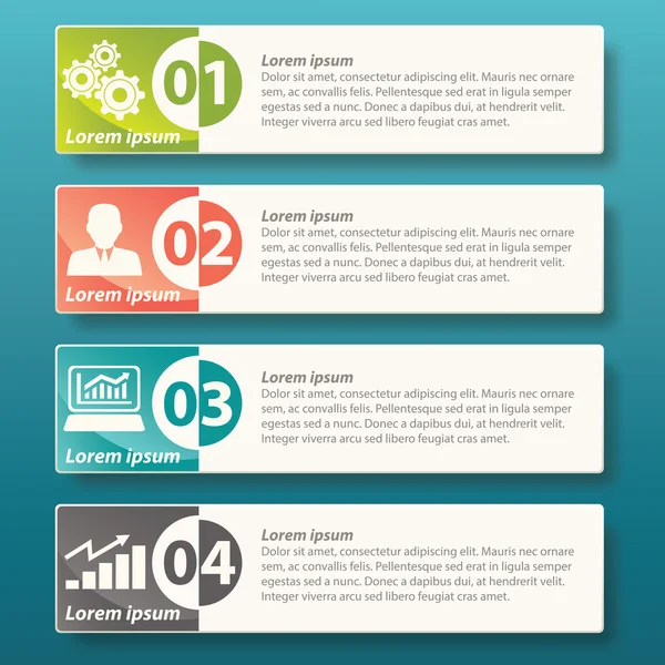 Design de modelo de etiqueta infográfica — Vetor de Stock