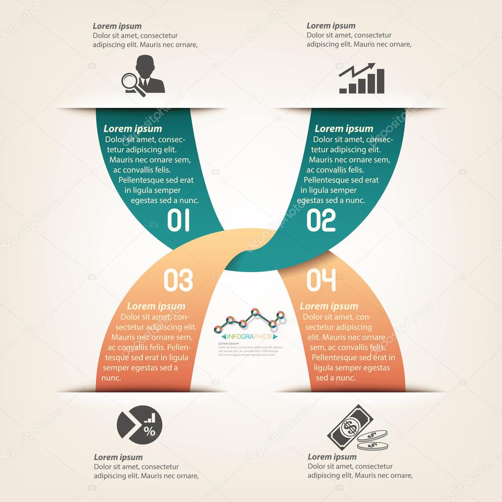 Business Info graphic template design