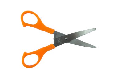 Makas beyaz arkaplanda izole edildi