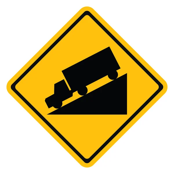 Warning traffic sign USE LOW GEAR — Stock Vector