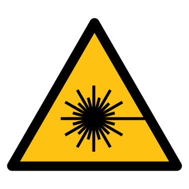Lazer ışını için uyarı