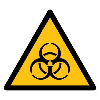 uyarı işareti biohazard dikkat edin.