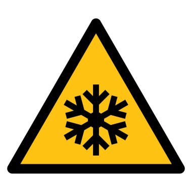 uyarı işareti düşük sıcaklıklar