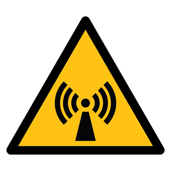 Panneau d'avertissement, Rayonnement électromagnétique non ionisant — Image vectorielle