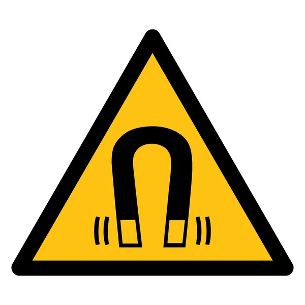 güçlü bir manyetik alan uyarı uyarı işareti