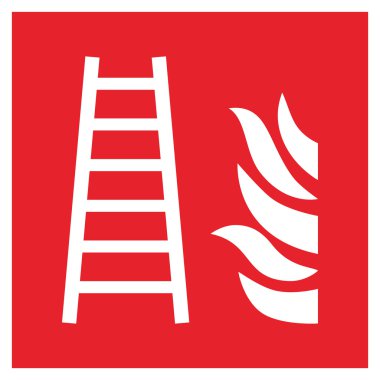 yangın emniyet işareti yangın merdiveni