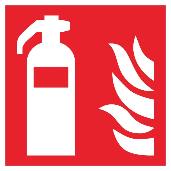 Fire safety sign FIRE EXTINGUISHER — Stock Vector