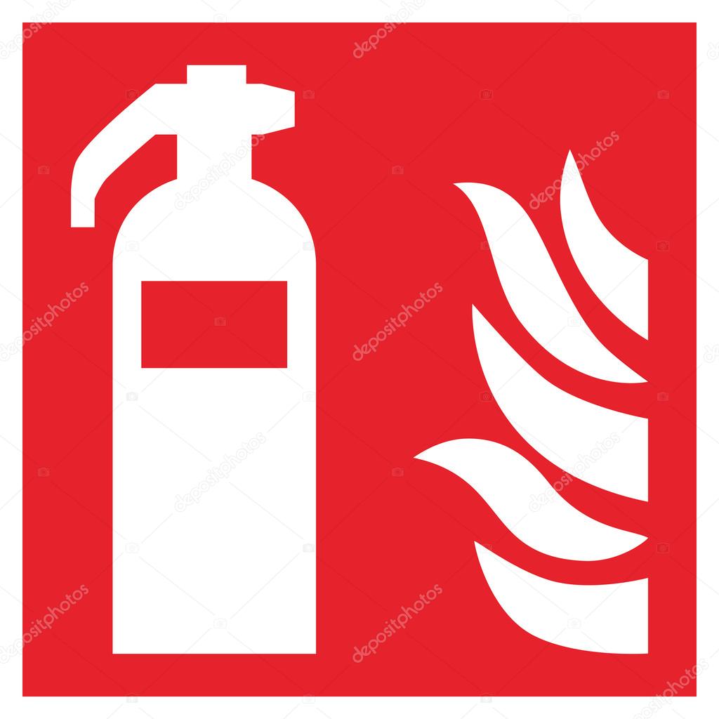 Fire safety sign FIRE EXTINGUISHER