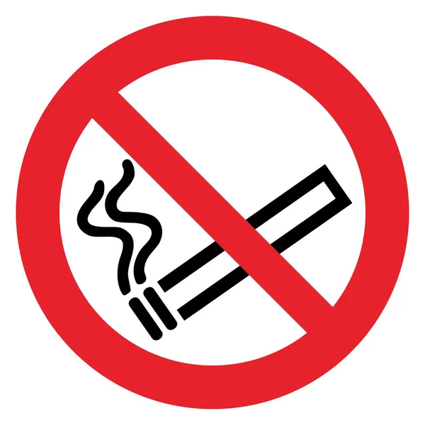 Prohibition sign NO SMOKING — Stock Vector