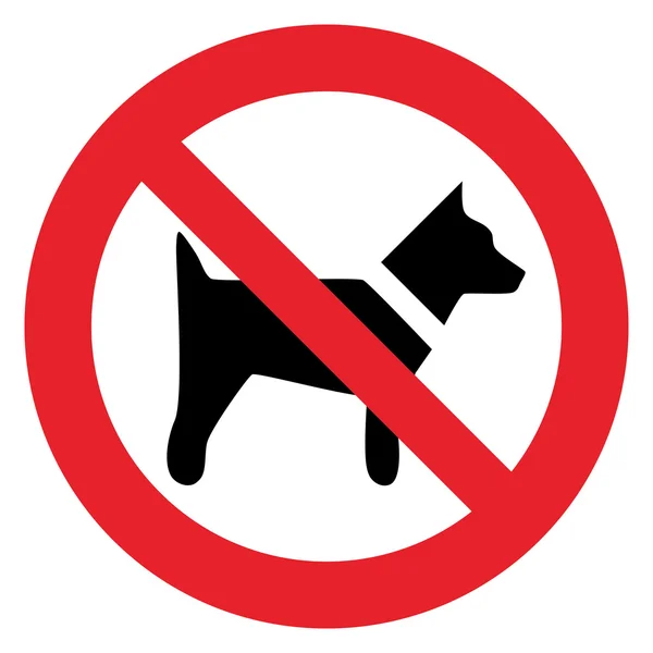 Prohibition sign NO DOG AND PETS — Stock Vector