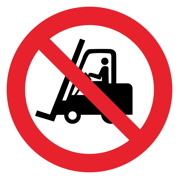İçki yasağı yok forklift imzalamak veya bu alanda forklift yasakla