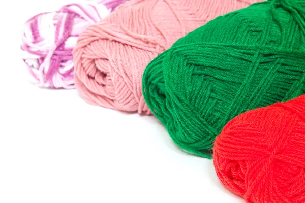 Different color silk threads — Stock Photo, Image