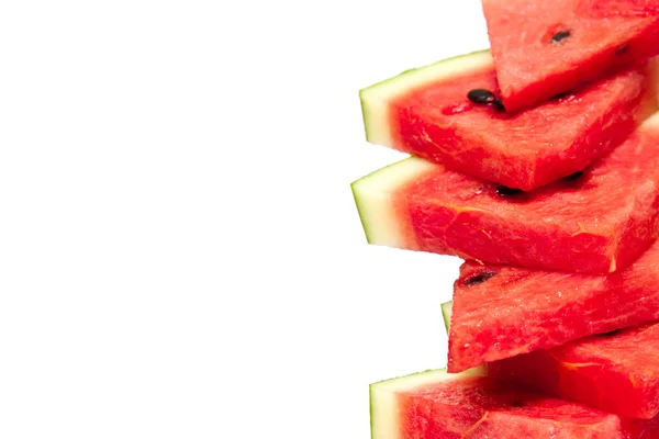 Färsk vattenmelon på vit bakgrund. — Stockfoto