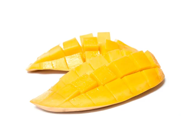 Yellow mango isolated on white — Stock Photo, Image