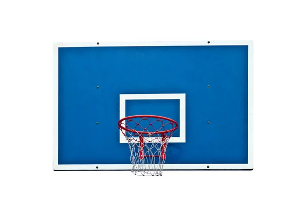 在白色背景上的篮球架 — 图库照片