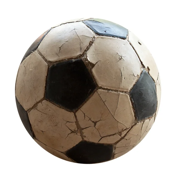 Pallone da calcio su sfondo bianco — Foto Stock