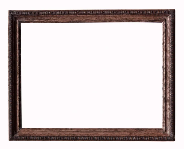 Wood picture frame on white background — Stock Photo, Image