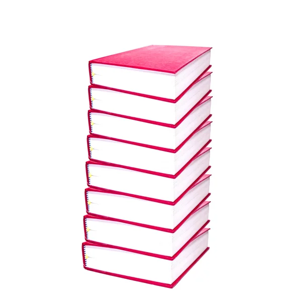 Stack of red books — Stock Photo, Image